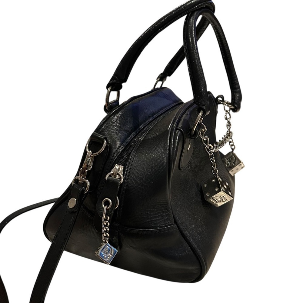 Gambler Dice Leather Satchel Handbag - Picture 6 of 15